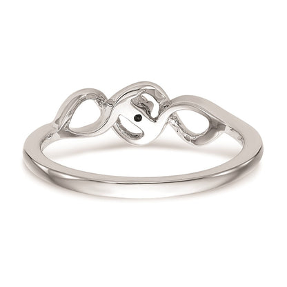 14K White Gold Complete Real Diamond Promise/Engagement Ring