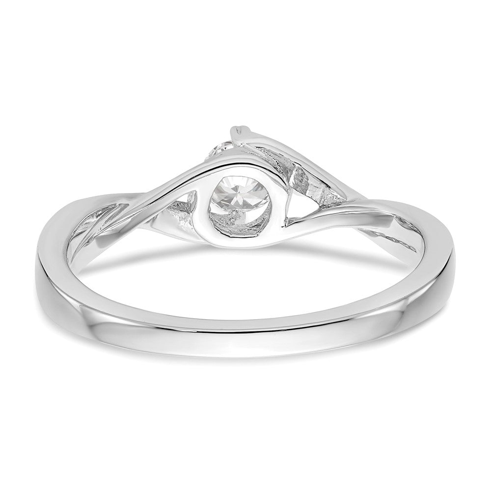 First Promise 14k White Gold 1/3 Ct. Lab Grown Diamond VS/SI+ G+ Petite Engagement Ring