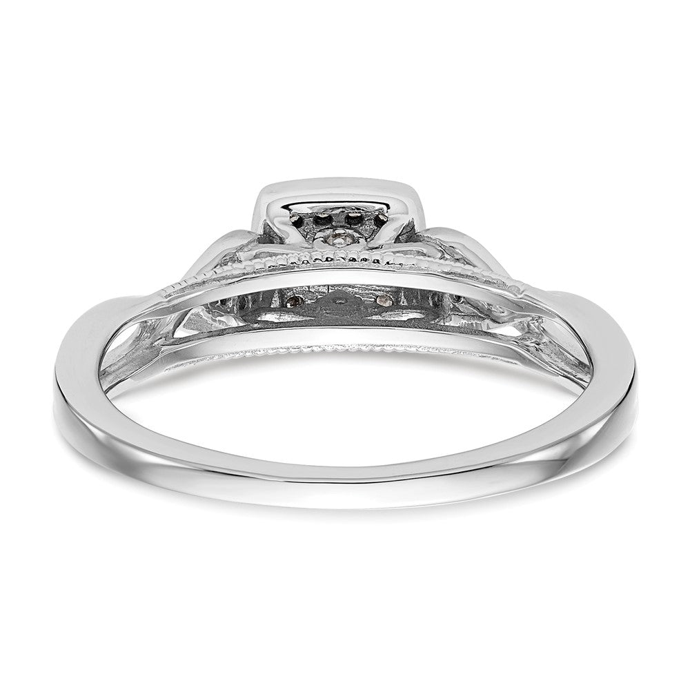 14k White Gold 1/5 Ct. Lab Grown Diamond VS/SI+ G+ Complete Petite Engagement Ring
