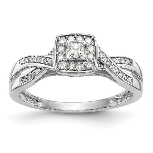 14K White Gold Lab Grown VS/SI+ G+ Diamond Engagement Ring