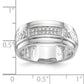 14K White Gold Lab Grown VS/SI+ G+ Diamond Trio Men's Wedding Band Ring