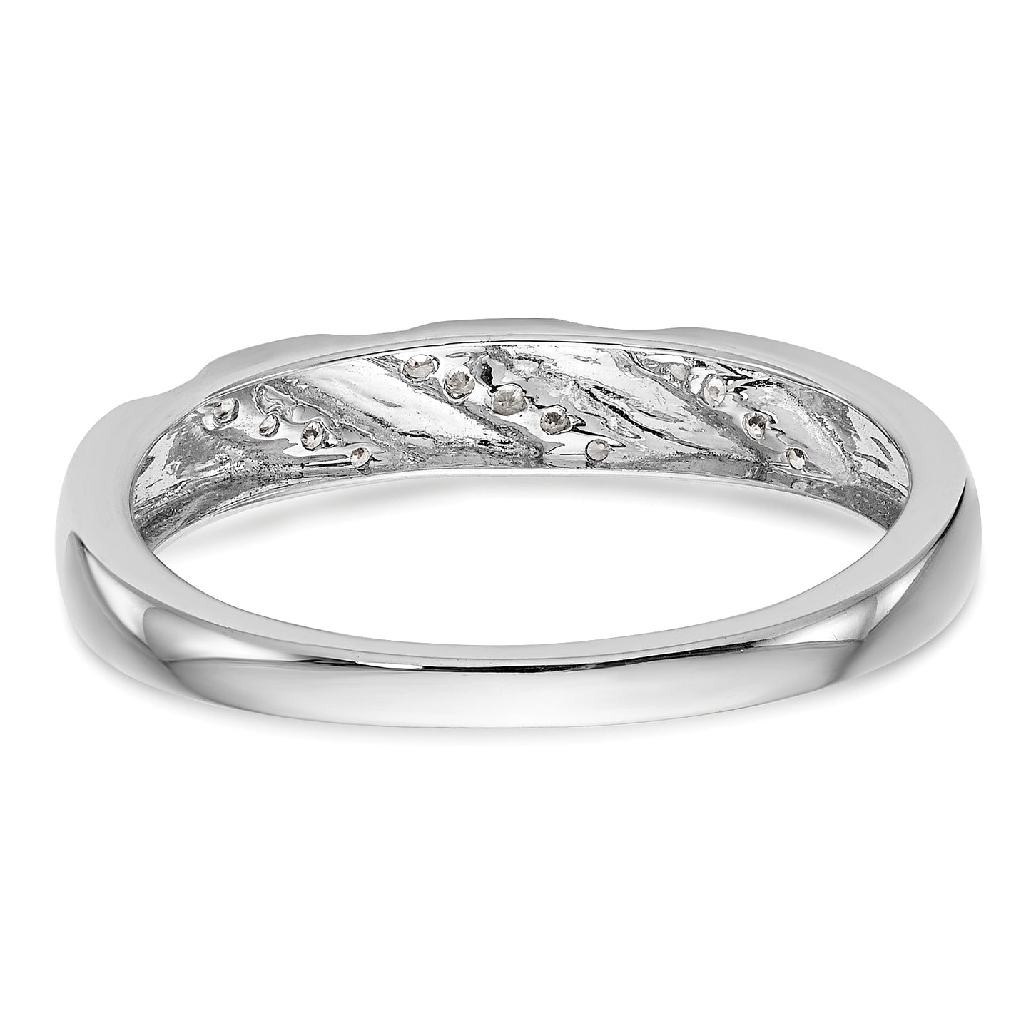 14K White Gold Lab Grown VS/SI+ G+ Diamond Trio Men's Wedding Band Ring