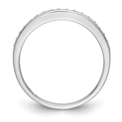 14k White Gold 1/6 Ct. Lab Grown Diamond VS/SI+ G+ Wedding Band Ring