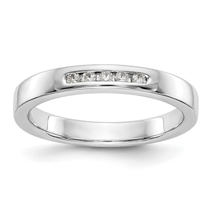 14K White Gold True Origin Men'S 1/10 Carat Lab Grown Diamond Vs/Si D E F 5 Stone Channel Band