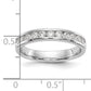 14k White Gold True Origin Lab Grown SI/VS Near Colorless 1/2 Ct. Round Diamond Men's Channel Band Ring