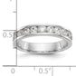 14k White Gold True Origin Lab Grown SI/VS Near Colorless 1 Ct. Round Diamond Men's Channel Band Ring