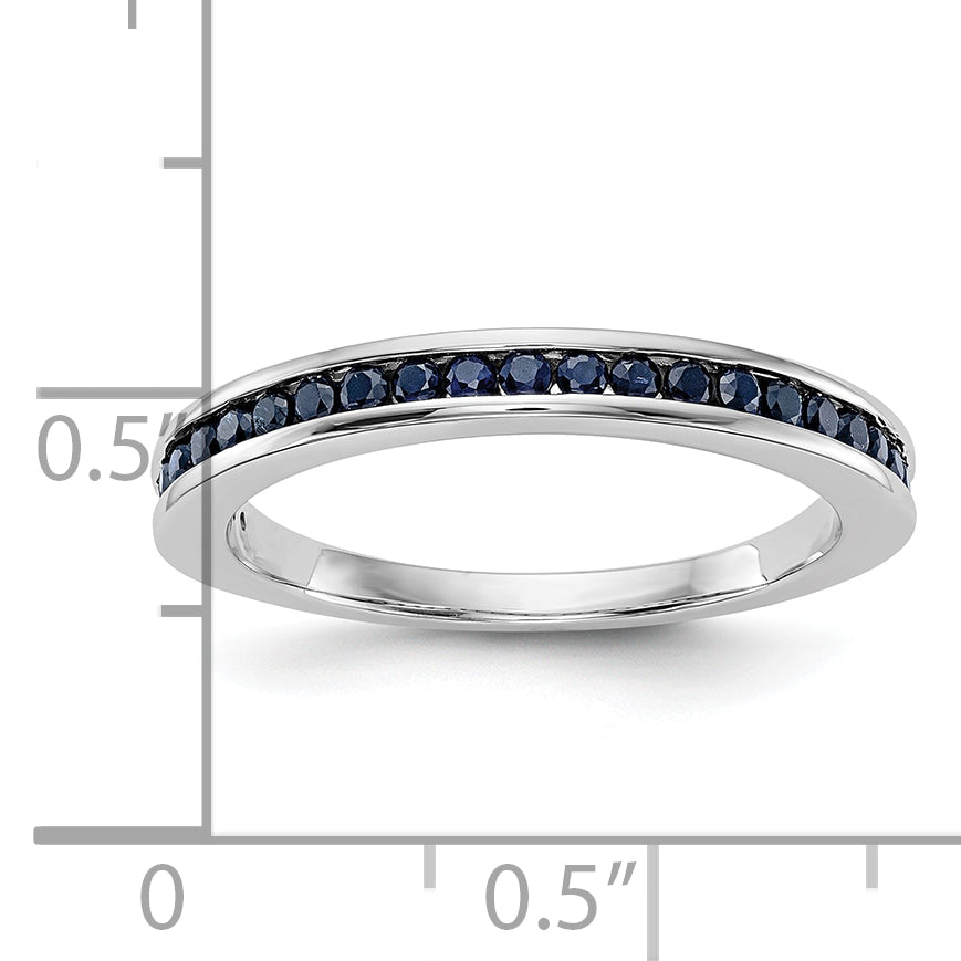 10K White Gold 10K Sapphire Band