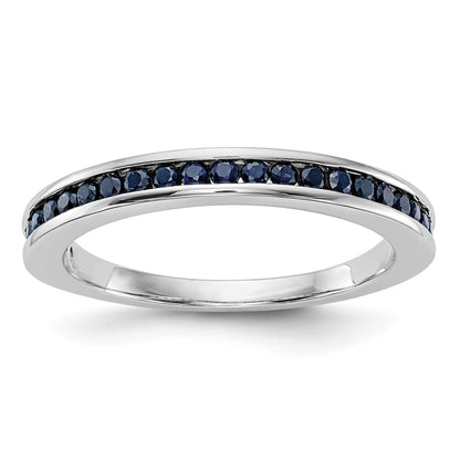 10K White Gold 10K Sapphire Band