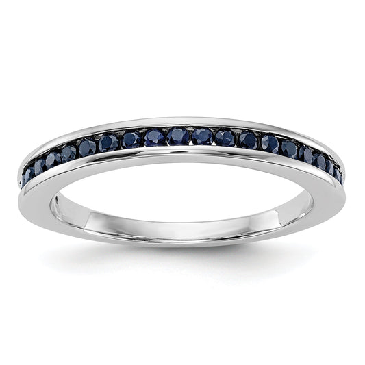 10K White Gold 10K Sapphire Band