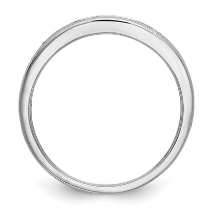 10K White Gold Ruby Band