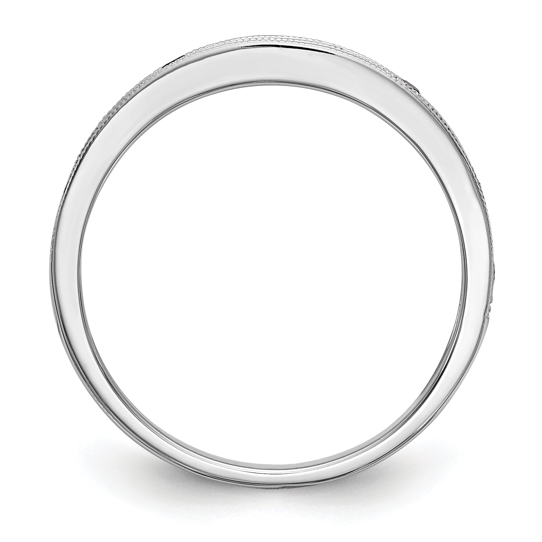 10K White Gold 10K Blue Sapphire Band