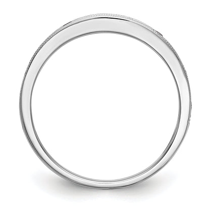 10K White Gold 10K Blue Sapphire Band