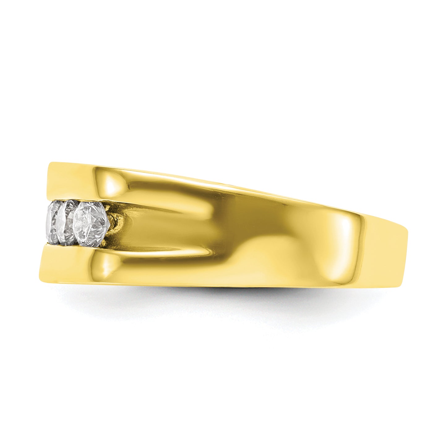 10k Yellow Gold 3/4 Ct. Lab Grown Diamond VS/SI+ G+ Men's Band Ring