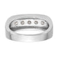 10k White Gold 3/4 Ct. Lab Grown Diamond VS/SI+ G+ Men's Band Ring