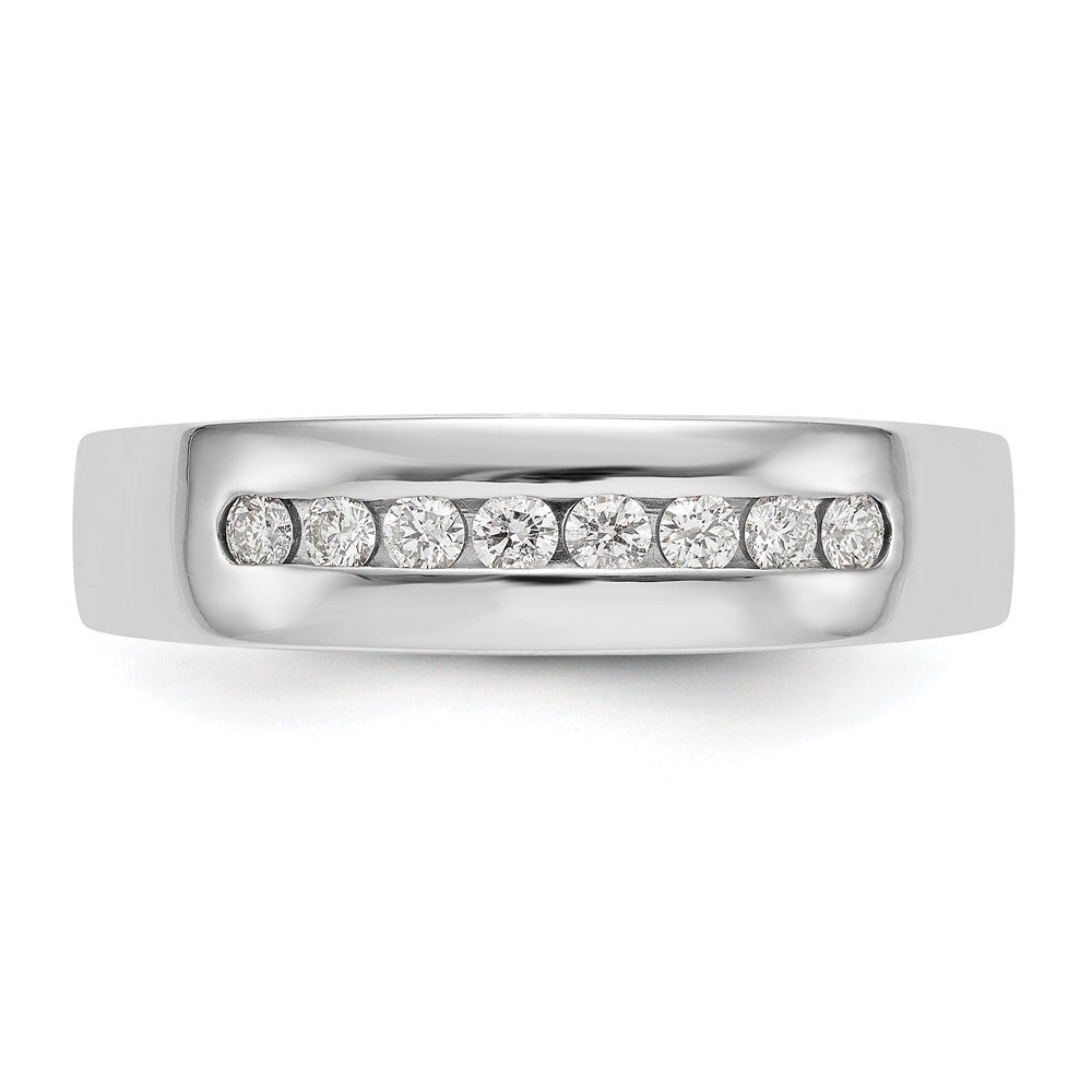 14K White Gold True Origin Men'S 1/3 Carat Lab Grown Diamond Vs Def Channel Band