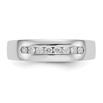 14K White Gold True Origin Men'S 1/3 Carat Lab Grown Diamond Vs Def Channel Band
