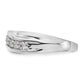 14k White Gold 1/2 Ct. Lab Grown Diamond VS/SI+ G+ Seven Stone Men's Ring