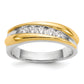 14k Two-tone Two Tone 3/8 Ct. Lab Grown Diamond VS/SI+ G+ Men's Ring