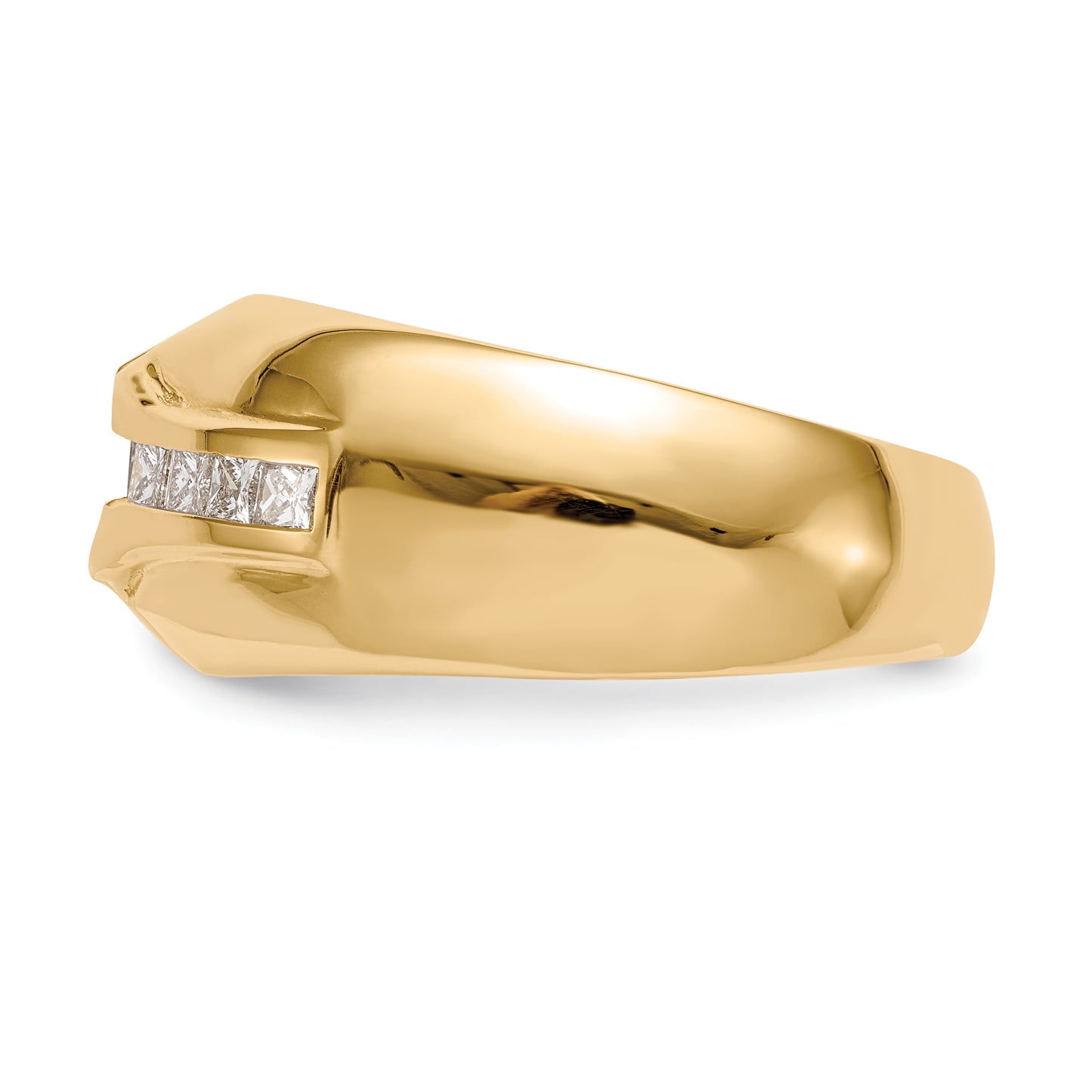 14k Yellow Gold 1 Ct. Lab Grown Diamond VS/SI+ G+ Men's Ring