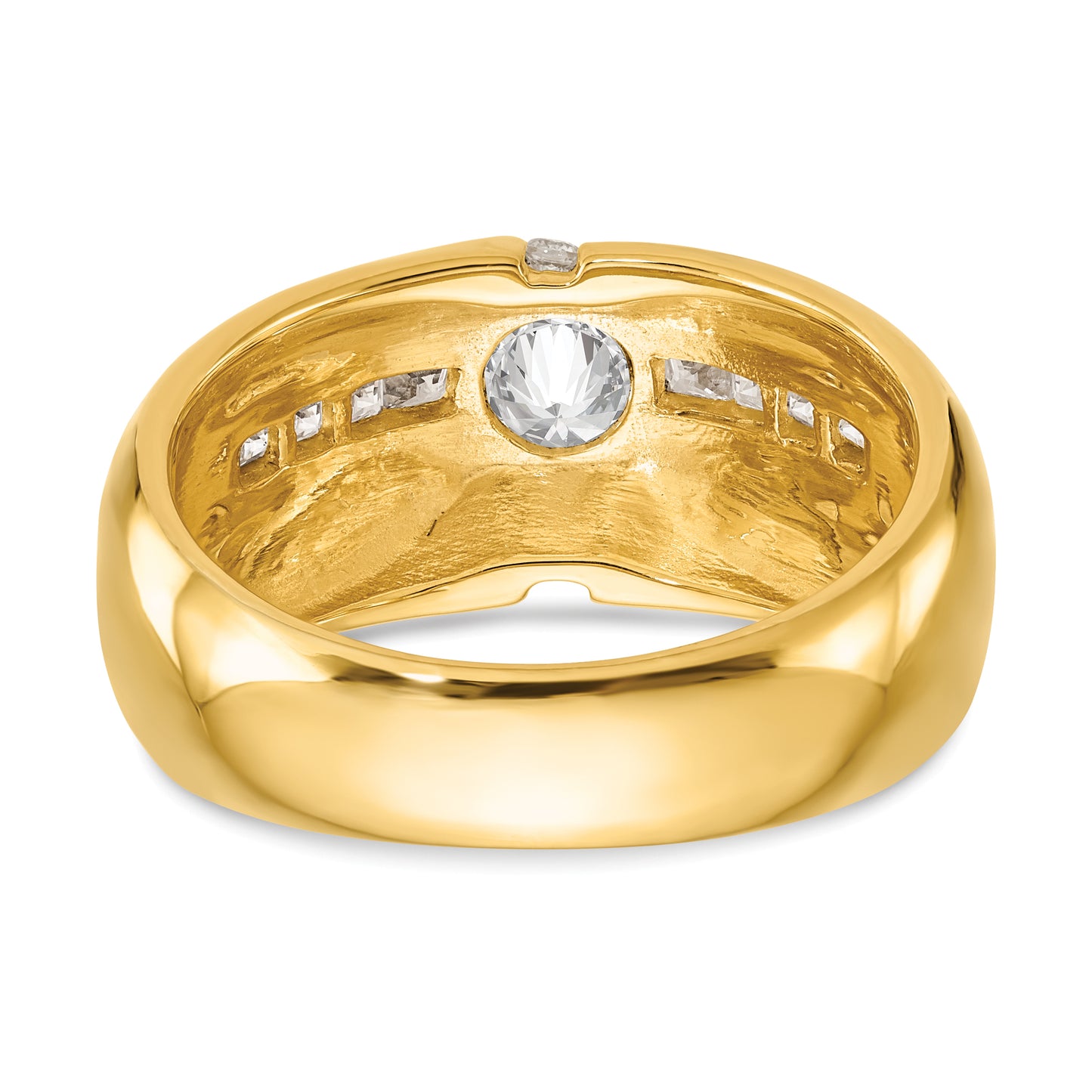 14k Yellow Gold 1 Ct. Lab Grown Diamond VS/SI+ G+ Men's Ring