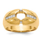 14k Yellow Gold 1 Ct. Lab Grown Diamond VS/SI+ G+ Men's Ring