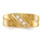 14k Yellow Gold 1/6 Ct. Lab Grown Diamond VS/SI+ G+ Three Stone Men's Ring