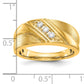 14k Yellow Gold 1/6 Ct. Lab Grown Diamond VS/SI+ G+ Three Stone Men's Ring