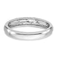 14K White Gold Lab Grown Diamond VS/SI+ G+ Trio Men's Band Ring