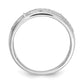 14K White Gold Lab Grown Diamond VS/SI+ G+ Trio Men's Band Ring