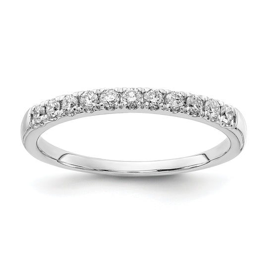 14k White Gold 1/4 Ct. Lab Grown Diamond VS/SI+ G+ Wedding Band Ring