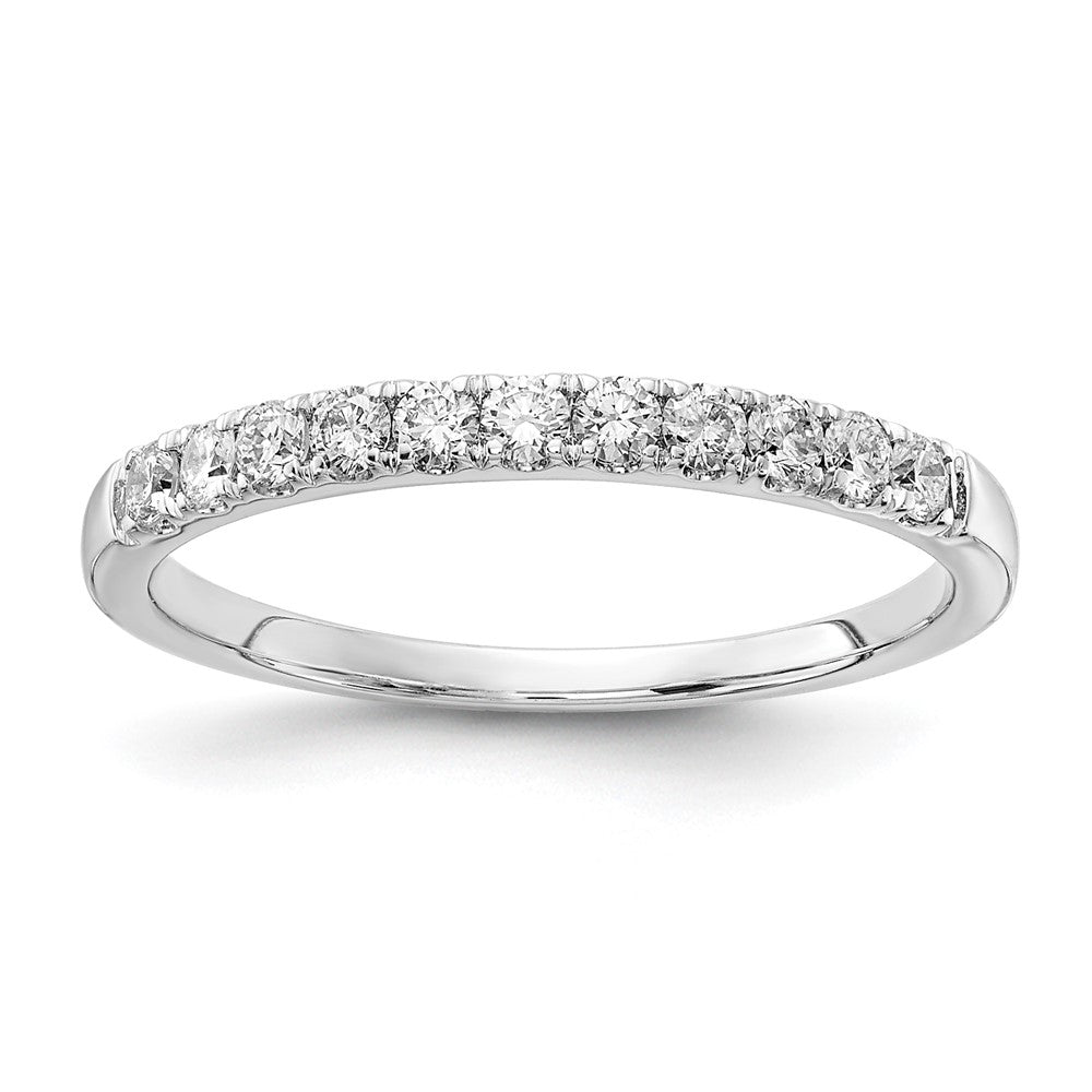 10k White Gold 1/3 Ct. Lab Grown Diamond VS/SI+ G+ Wedding Band Ring