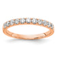 14k Rose Gold 1/2 Ct. Lab Grown Diamond VS/SI+ G+ Wedding Band Ring