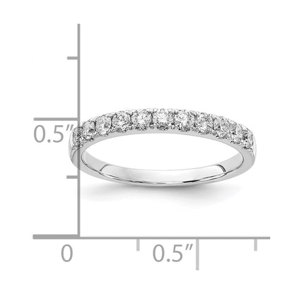 14k White Gold 1/2 Ct. Lab Grown Diamond VS/SI+ G+ Wedding Band Ring