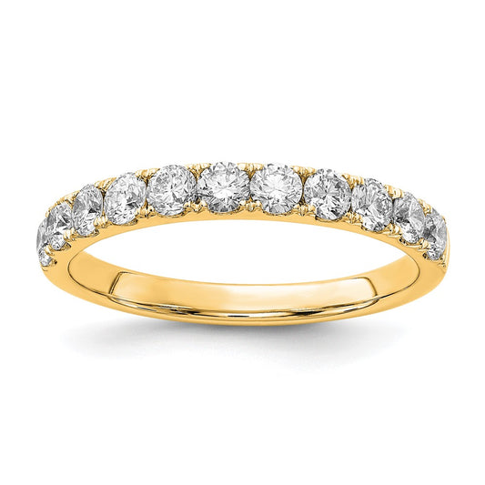 14k Yellow Gold 3/4 Ct. Lab Grown Diamond VS/SI+ G+ Wedding Band Ring
