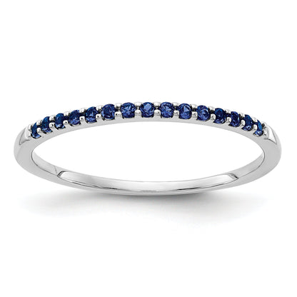 10K White Gold 10K Blue Sapphire Band