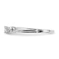 14k White Gold 1/10 Ct. Lab Grown Diamond VS/SI+ G+ Petite Engagement Ring