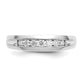 14k White Gold 1/3 Ct. Lab Grown Diamond VS/SI+ G+ Seven Stone Men's Ring