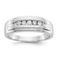 14k White Gold 1/4 Ct. Lab Grown Diamond VS/SI+ G+ Men's Band Ring