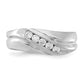 14k White Gold 1/3 Ct. Lab Grown Diamond VS/SI+ G+ Five Stone Men's Ring