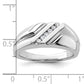 14k White Gold 1/6 Ct. Lab Grown Diamond VS/SI+ G+ Six Stone Men's Ring