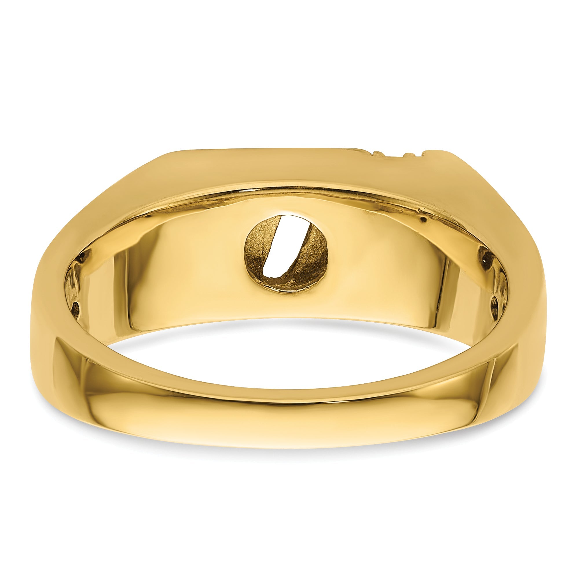 10K Yellow Gold 10K Mens Band Mounting