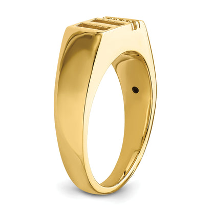 10K Yellow Gold 10K Mens Band Mounting