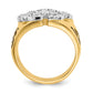 14k Two-Tone 3/8 Ct. Lab Grown Diamond VS/SI+ G+ Men's Shriner's Ring