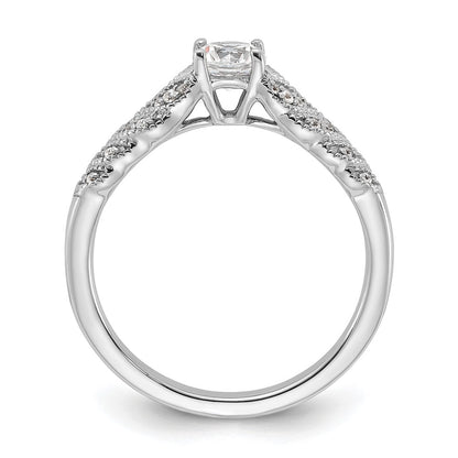 10K White Gold Lab Grown Diamond VS/SI+ G+ Engagement Ring