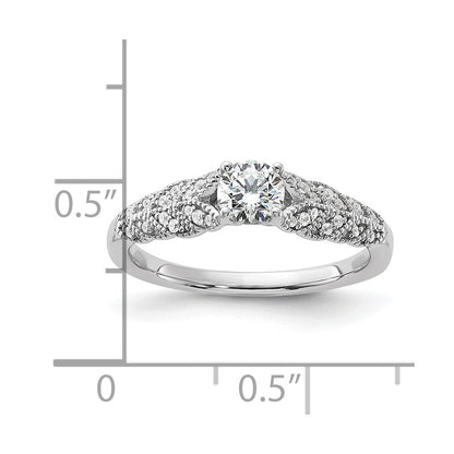 10K White Gold Lab Grown Diamond VS/SI+ G+ Engagement Ring
