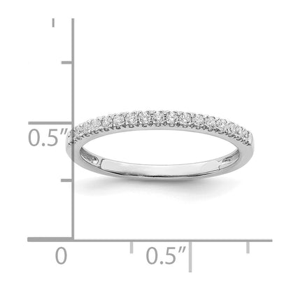 Pure Serenity 14k White Gold 1/6 Ct. Lab Grown Diamond VS/SI Wedding Band Ring