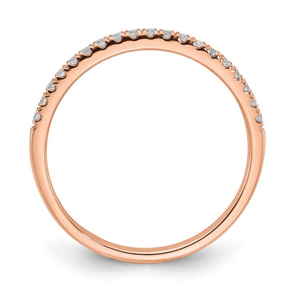 Pure Serenity 14k Rose Gold 1/6 Ct. Lab Grown Diamond VS/SI+ G+ Wedding Band