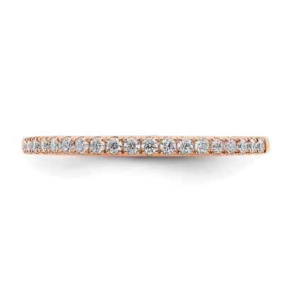 Pure Serenity 14k Rose Gold 1/6 Ct. Lab Grown Diamond VS/SI+ G+ Wedding Band