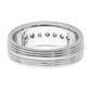 14k White Gold 5/8 Ct. Lab Grown Diamond VS/SI+ G+ Seven Stone Men's Ring