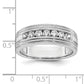 14k White Gold 5/8 Ct. Lab Grown Diamond VS/SI+ G+ Seven Stone Men's Ring